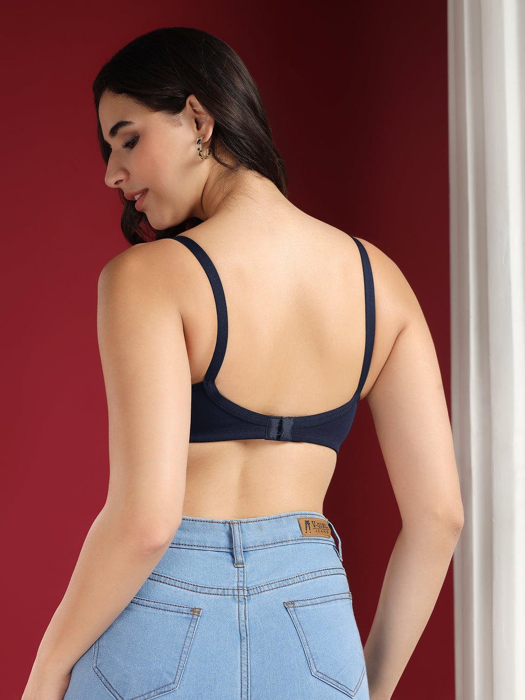 Beyongerie -Erode Ease MIDNIGHT BLUE- Non padded wireless bra (Copy)