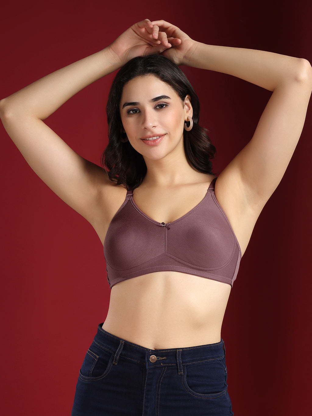 Beyongerie -Erode Ease MIDNIGHT BLUE- Non padded wireless bra (Copy)