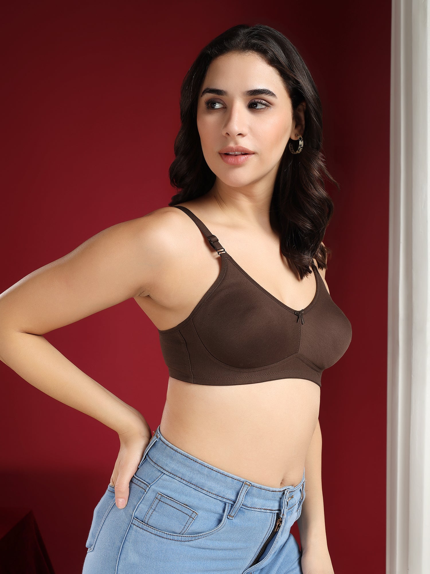 Beyongerie -Erode Ease MOCHA BROWN- Non padded wireless bra